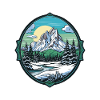 Berge Natur Wappen