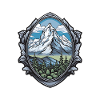Mountains Winter Symbol
