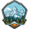 Mountains Hiking Symbol