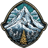 Berge Bergsteiger Symbol