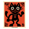 Moderne Kunst Katze