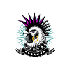 Punk Rock Chicken Huhn