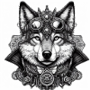 Loup steampunk