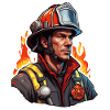 Pompier/Incendie/Incendie/Extinction/Héros