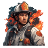 Pompier/Incendie/Incendie/Extinction/Héros