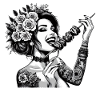 Shashlik Delicious Woman Tattoo Gift
