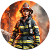 Firefighter / Fire / Fire / Extinguish / Heroine