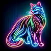 Neon Katze