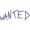 Wanted grunge lettering