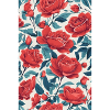 Red flowers with green leaves