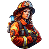 Pompier/Incendie/Incendie/Extinction/Héroïne