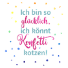 Konfetti kotzen