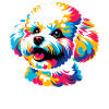 Bichon Frise chien Pop Art
