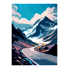 Mountain Grossglockner Austria Travel Poster