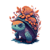 Turtle Floral Motif