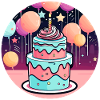 Birthday Cake Illustration