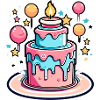 Birthday Cake Illustration