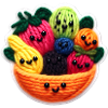 Fruit salad faces