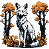 Fox Skeleton Illustration