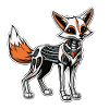 Fox Skeleton Illustration