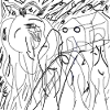 Transparent animated forest