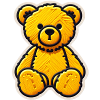 Leuchtender Teddy Patch Stickerei