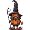 Funny Halloween Pumpkin Witches Monster