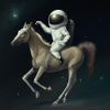 Astronaute à cheval