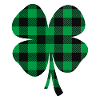 Green Buffalo Plaid Clover