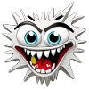 Scary and Delusional Monster Head