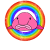 Drôle Blobfish Sea Creature Arc-en-ciel