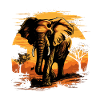 Éléphant majestueux