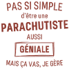 Parachutiste ÉNIALE rouge brunâtre foncé