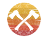 Retro-Axt-Wurfspiel-Wettbewerb Profi
