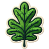 Grünes Blatt Patch