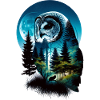 Nature in Owl Pattern