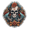 Skull / skull / skeleton / gothic / tattoo