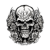 Skull / skull / skeleton / gothic / tattoo
