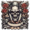 Skull / skull / skeleton / gothic / tattoo