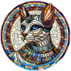 Egyptian Cat -Mosaic Art