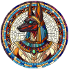 Egyptian Anubis -Mosaic Art