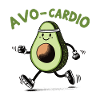 Running avocado, avo-cardio