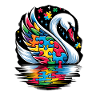 Autism Awareness puzzles piece