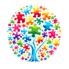 Autism Awareness puzzles piece