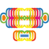 Arc-en-ciel couleur singe