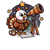 Thanksgiving Stargazing Telescope Turkey