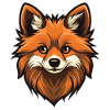 Pomeranian Dog Head