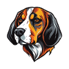 Beagle Dog Head