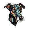 Greyhound Dog Head