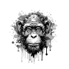 Affe Kopf Porträt Tier